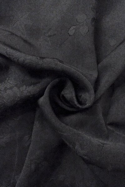 画像12: O0902K 女性用羽織  シルク（正絹） 黒,  【中古】【USED】【リサイクル】 ★★★★☆【O0902K】 (12)