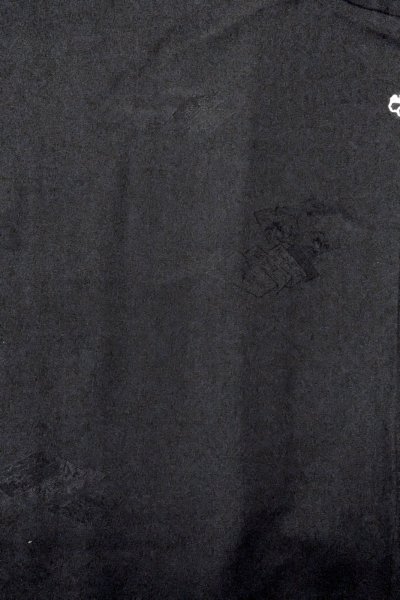 画像4: O0902L 女性用羽織  シルク（正絹） 黒,  【中古】【USED】【リサイクル】 ★★★★☆【O0902L】 (4)