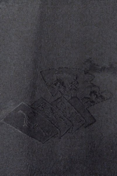 画像6: O0902L 女性用羽織  シルク（正絹） 黒,  【中古】【USED】【リサイクル】 ★★★★☆【O0902L】 (6)