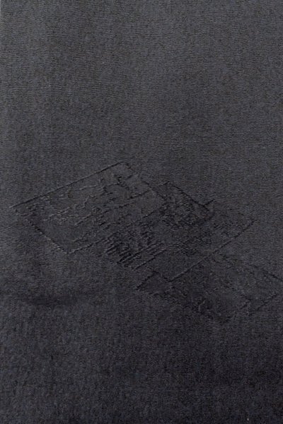 画像7: O0902L 女性用羽織  シルク（正絹） 黒,  【中古】【USED】【リサイクル】 ★★★★☆【O0902L】 (7)