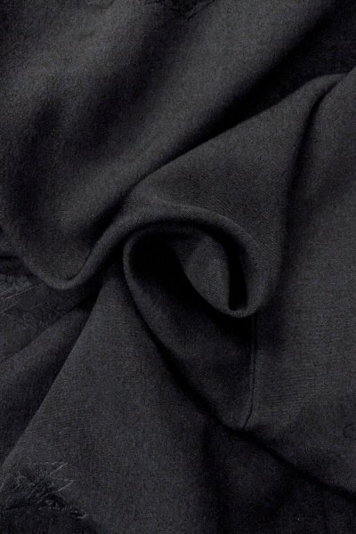 画像12: O0902L 女性用羽織  シルク（正絹） 黒,  【中古】【USED】【リサイクル】 ★★★★☆【O0902L】 (12)