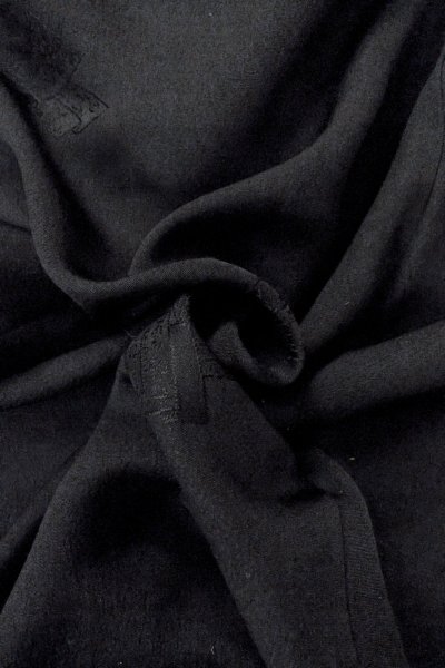 画像13: O0902L 女性用羽織  シルク（正絹） 黒,  【中古】【USED】【リサイクル】 ★★★★☆【O0902L】 (13)