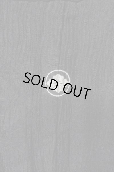 画像3: O0902M 女性用羽織  シルク（正絹） 黒, 線 【中古】【USED】【リサイクル】 ★★★☆☆【O0902M】 (3)