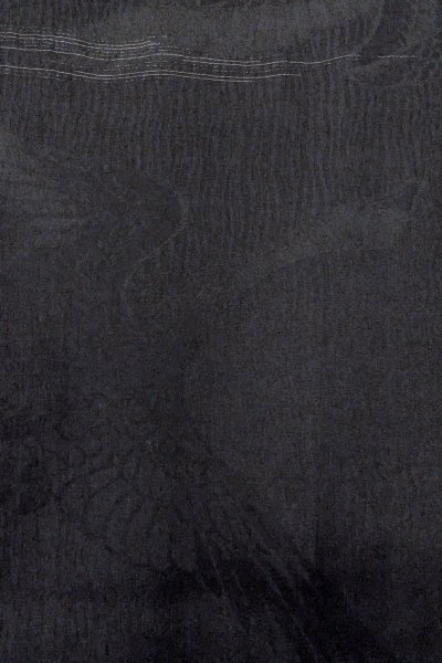 画像6: O0902M 女性用羽織  シルク（正絹） 黒, 線 【中古】【USED】【リサイクル】 ★★★☆☆【O0902M】 (6)