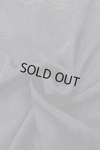 画像12: O0902M 女性用羽織  シルク（正絹） 黒, 線 【中古】【USED】【リサイクル】 ★★★☆☆【O0902M】 (12)