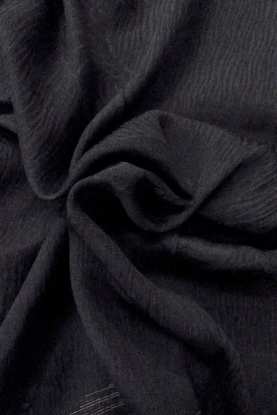 画像13: O0902M 女性用羽織  シルク（正絹） 黒, 線 【中古】【USED】【リサイクル】 ★★★☆☆【O0902M】 (13)