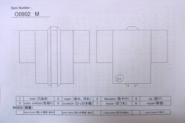 画像14: O0902M 女性用羽織  シルク（正絹） 黒, 線 【中古】【USED】【リサイクル】 ★★★☆☆【O0902M】 (14)