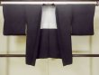 画像1: O0902N 女性用羽織  シルク（正絹） 黒, 抽象的模様 【中古】【USED】【リサイクル】 ★★★☆☆【O0902N】 (1)