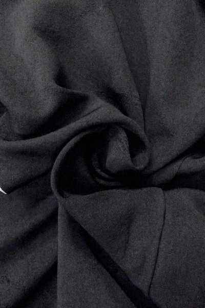 画像11: O0902N 女性用羽織  シルク（正絹） 黒, 抽象的模様 【中古】【USED】【リサイクル】 ★★★☆☆【O0902N】 (11)