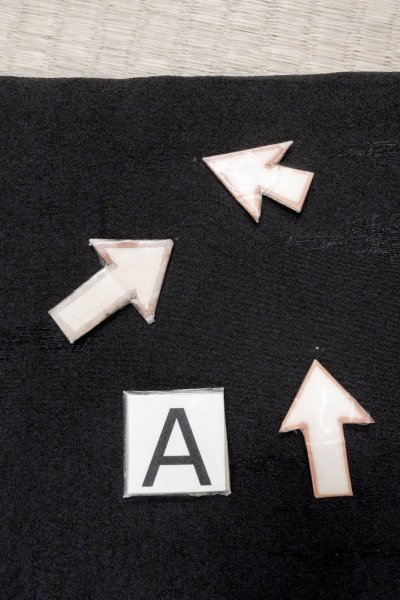 画像14: O0902N 女性用羽織  シルク（正絹） 黒, 抽象的模様 【中古】【USED】【リサイクル】 ★★★☆☆【O0902N】 (14)