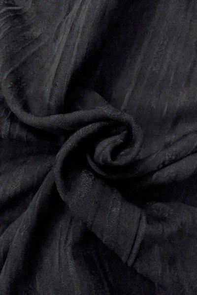 画像12: O0902P 女性用羽織  シルク（正絹） 黒,  【中古】【USED】【リサイクル】 ★★★☆☆【O0902P】 (12)