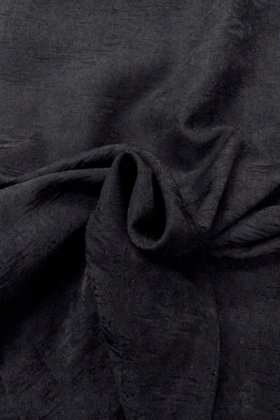 画像13: O0902S 女性用羽織  シルク（正絹） 黒,  【中古】【USED】【リサイクル】 ★★★☆☆【O0902S】 (13)