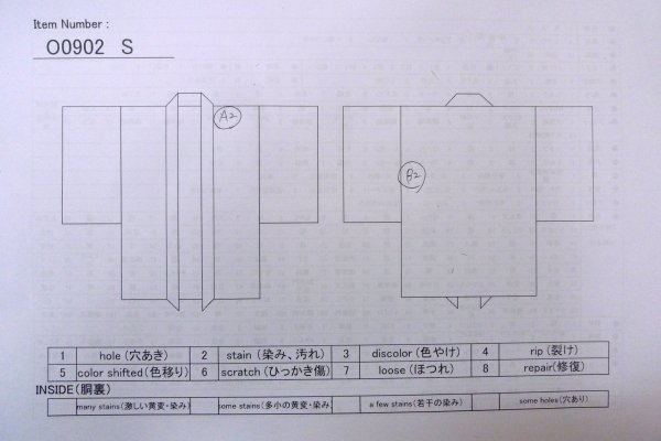 画像14: O0902S 女性用羽織  シルク（正絹） 黒,  【中古】【USED】【リサイクル】 ★★★☆☆【O0902S】 (14)