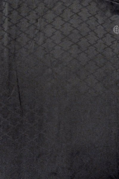 画像4: O0902T 女性用羽織  シルク（正絹） 黒,  【中古】【USED】【リサイクル】 ★☆☆☆☆【O0902T】 (4)
