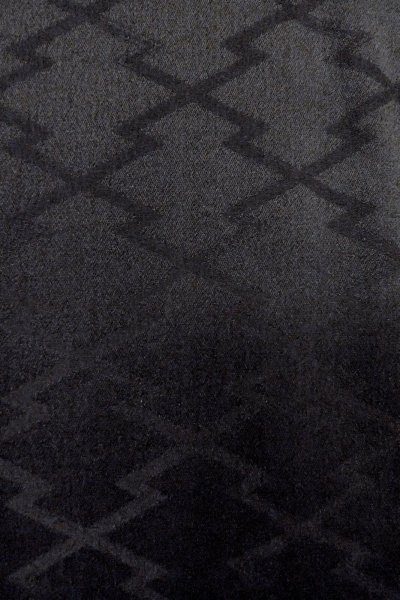 画像7: O0902T 女性用羽織  シルク（正絹） 黒,  【中古】【USED】【リサイクル】 ★☆☆☆☆【O0902T】 (7)