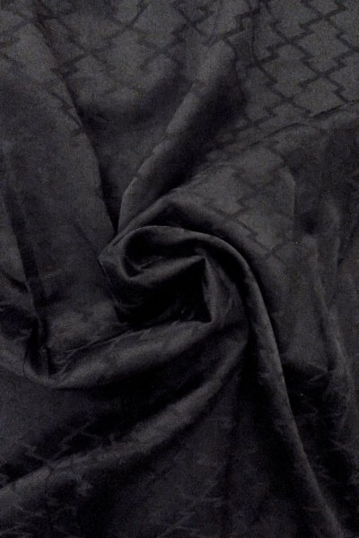 画像10: O0902T 女性用羽織  シルク（正絹） 黒,  【中古】【USED】【リサイクル】 ★☆☆☆☆【O0902T】 (10)