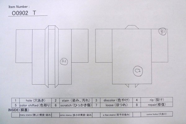 画像12: O0902T 女性用羽織  シルク（正絹） 黒,  【中古】【USED】【リサイクル】 ★☆☆☆☆【O0902T】 (12)