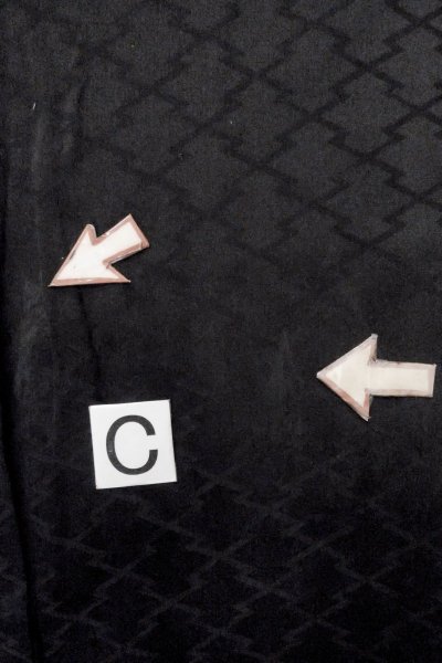 画像15: O0902T 女性用羽織  シルク（正絹） 黒,  【中古】【USED】【リサイクル】 ★☆☆☆☆【O0902T】 (15)