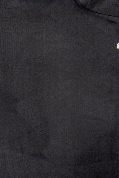 画像4: O0902U 女性用羽織  シルク（正絹） 黒,  【中古】【USED】【リサイクル】 ★★★★☆【O0902U】 (4)
