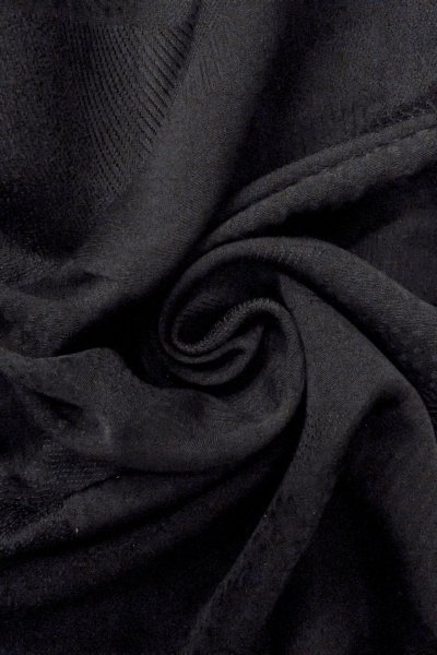 画像12: O0902U 女性用羽織  シルク（正絹） 黒,  【中古】【USED】【リサイクル】 ★★★★☆【O0902U】 (12)