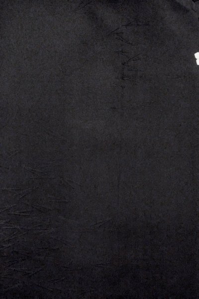 画像4: O0902V 女性用羽織  シルク（正絹） 黒,  【中古】【USED】【リサイクル】 ★★★☆☆【O0902V】 (4)