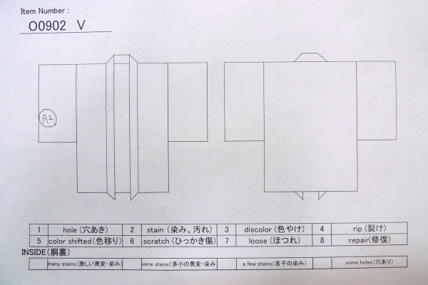 画像14: O0902V 女性用羽織  シルク（正絹） 黒,  【中古】【USED】【リサイクル】 ★★★☆☆【O0902V】 (14)