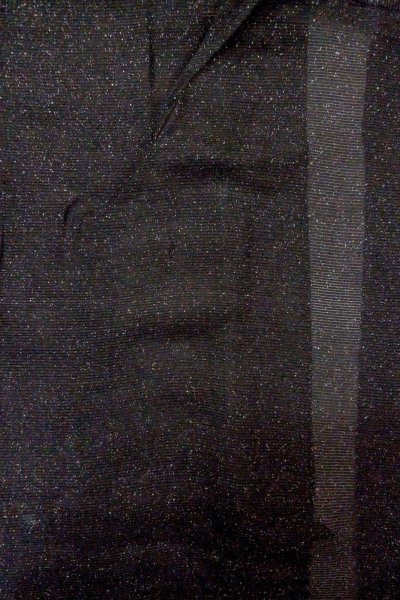 画像3: O0902X 女性用羽織  シルク（正絹） 黒, 小さな点々 【中古】【USED】【リサイクル】 ★☆☆☆☆【O0902X】 (3)