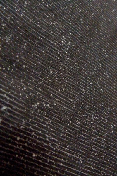 画像7: O0902X 女性用羽織  シルク（正絹） 黒, 小さな点々 【中古】【USED】【リサイクル】 ★☆☆☆☆【O0902X】 (7)