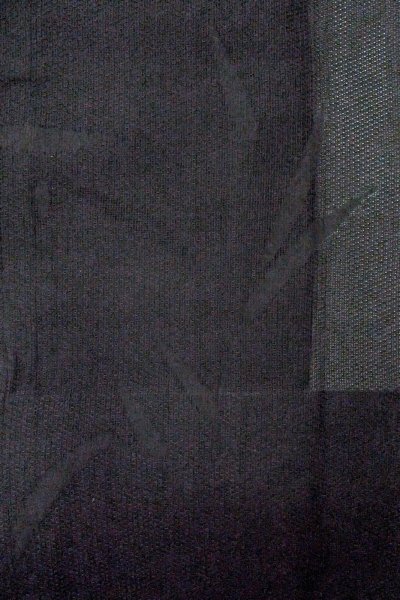 画像5: O0902Y 女性用羽織  麻 黒, 笹 【中古】【USED】【リサイクル】 ★★★★☆【O0902Y】 (5)