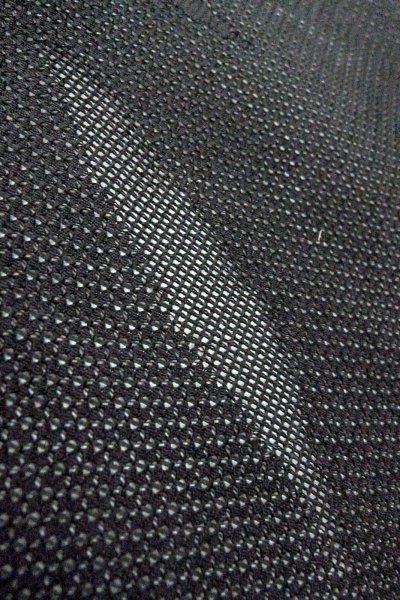 画像9: O0902Y 女性用羽織  麻 黒, 笹 【中古】【USED】【リサイクル】 ★★★★☆【O0902Y】 (9)