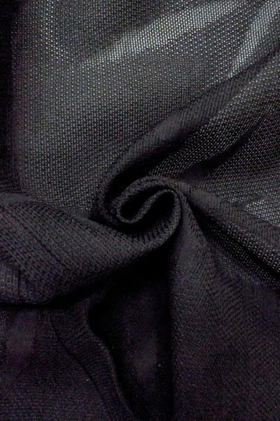 画像12: O0902Y 女性用羽織  麻 黒, 笹 【中古】【USED】【リサイクル】 ★★★★☆【O0902Y】 (12)