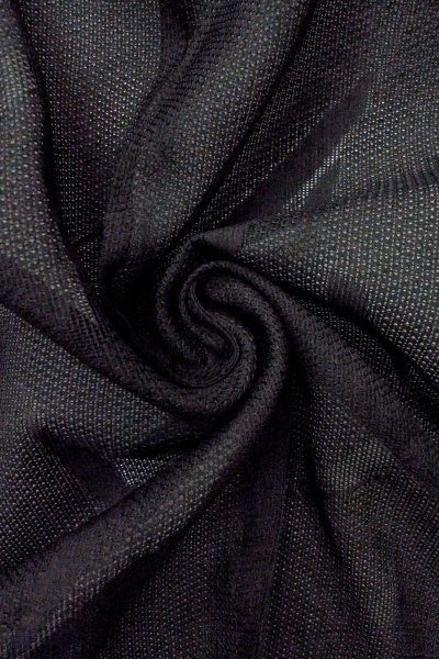 画像13: O0902Y 女性用羽織  麻 黒, 笹 【中古】【USED】【リサイクル】 ★★★★☆【O0902Y】 (13)