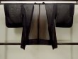 画像1: O0902Z 女性用羽織  シルク（正絹） 黒, 草 【中古】【USED】【リサイクル】 ★★★★☆【O0902Z】 (1)