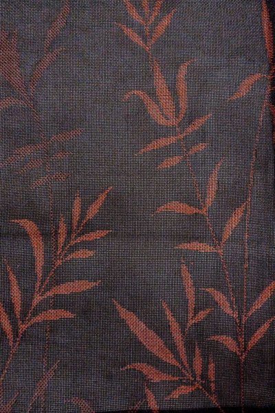 画像5: O0902Z 女性用羽織  シルク（正絹） 黒, 草 【中古】【USED】【リサイクル】 ★★★★☆【O0902Z】 (5)