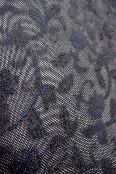 画像9: O0903C 女性用羽織  化繊 黒, 唐花 【中古】【USED】【リサイクル】 ★★★★☆【O0903C】 (9)