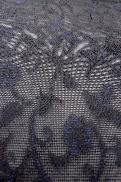 画像10: O0903C 女性用羽織  化繊 黒, 唐花 【中古】【USED】【リサイクル】 ★★★★☆【O0903C】 (10)