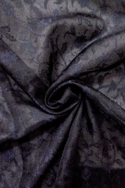 画像11: O0903C 女性用羽織  化繊 黒, 唐花 【中古】【USED】【リサイクル】 ★★★★☆【O0903C】 (11)