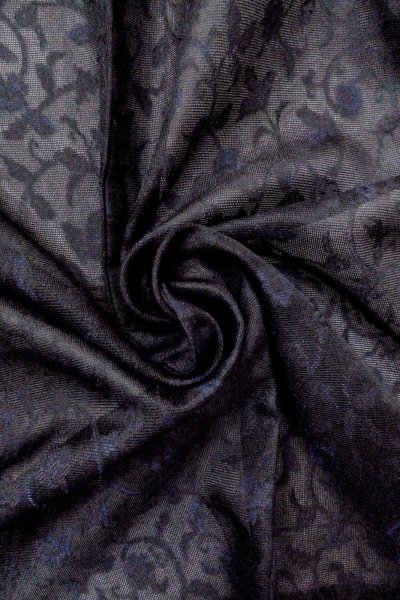 画像12: O0903C 女性用羽織  化繊 黒, 唐花 【中古】【USED】【リサイクル】 ★★★★☆【O0903C】 (12)