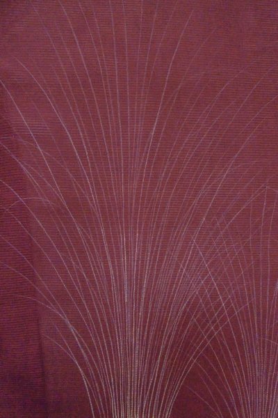 画像4: O0903D 女性用羽織  シルク（正絹） 深い紫色, 流水 【中古】【USED】【リサイクル】 ★☆☆☆☆【O0903D】 (4)