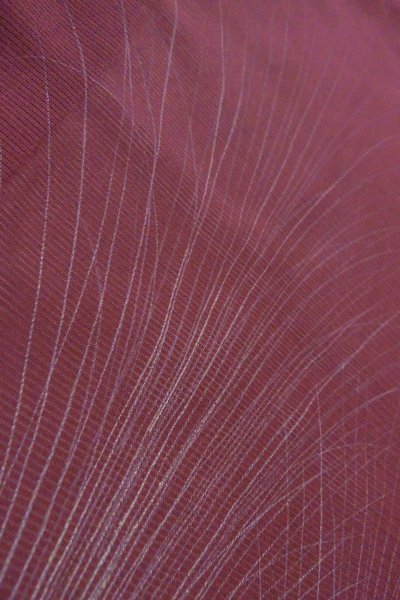 画像7: O0903D 女性用羽織  シルク（正絹） 深い紫色, 流水 【中古】【USED】【リサイクル】 ★☆☆☆☆【O0903D】 (7)