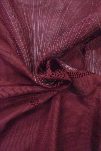 画像11: O0903D 女性用羽織  シルク（正絹） 深い紫色, 流水 【中古】【USED】【リサイクル】 ★☆☆☆☆【O0903D】 (11)