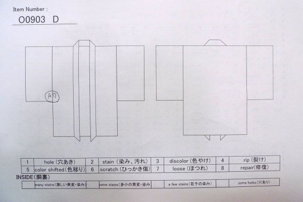 画像12: O0903D 女性用羽織  シルク（正絹） 深い紫色, 流水 【中古】【USED】【リサイクル】 ★☆☆☆☆【O0903D】 (12)