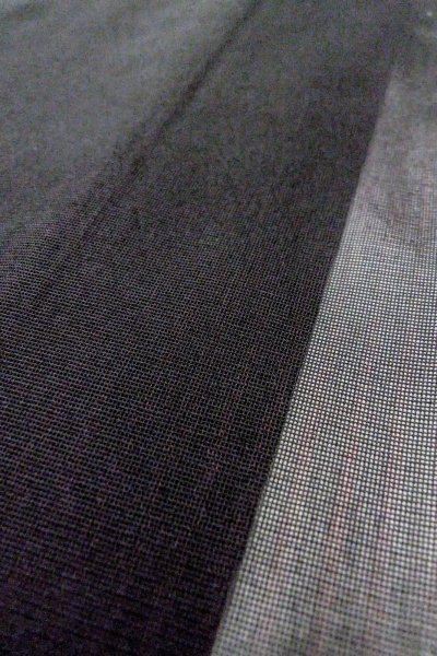 画像6: O0909A 女性用羽織  シルク（正絹） 黒, 縞 【中古】【USED】【リサイクル】 ★★★☆☆【O0909A】 (6)