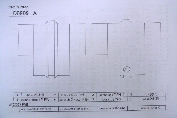 画像11: O0909A 女性用羽織  シルク（正絹） 黒, 縞 【中古】【USED】【リサイクル】 ★★★☆☆【O0909A】 (11)