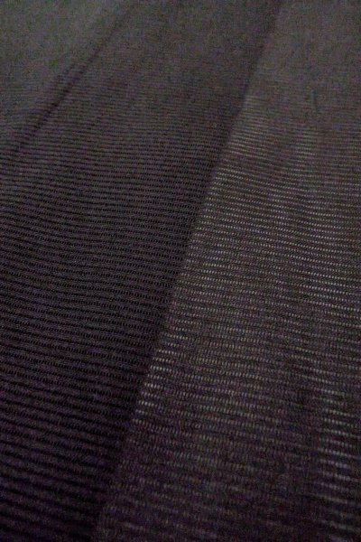 画像6: O0909B 女性用羽織  シルク（正絹） 黒, 縞 【中古】【USED】【リサイクル】 ★★★☆☆【O0909B】 (6)