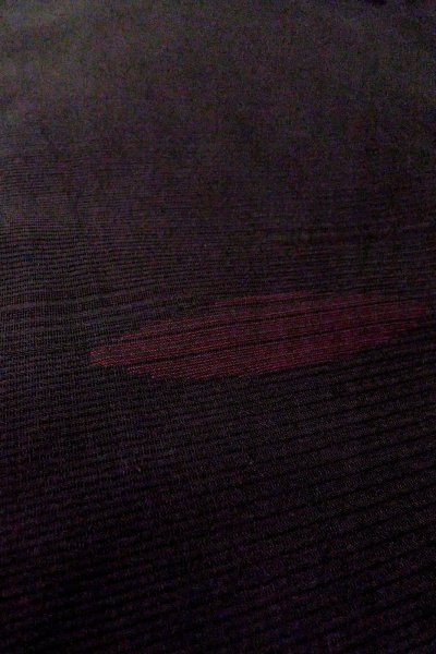 画像8: O0909B 女性用羽織  シルク（正絹） 黒, 縞 【中古】【USED】【リサイクル】 ★★★☆☆【O0909B】 (8)