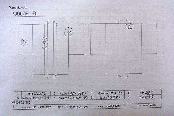 画像11: O0909B 女性用羽織  シルク（正絹） 黒, 縞 【中古】【USED】【リサイクル】 ★★★☆☆【O0909B】 (11)