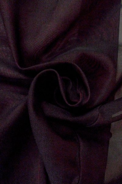 画像10: O0909C 女性用羽織  シルク（正絹） 黒, 花 【中古】【USED】【リサイクル】 ★★★★☆【O0909C】 (10)