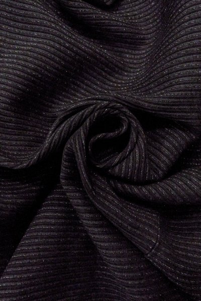 画像12: O0909E 女性用羽織  シルク（正絹） 黒, 縞 【中古】【USED】【リサイクル】 ★★★★☆【O0909E】 (12)