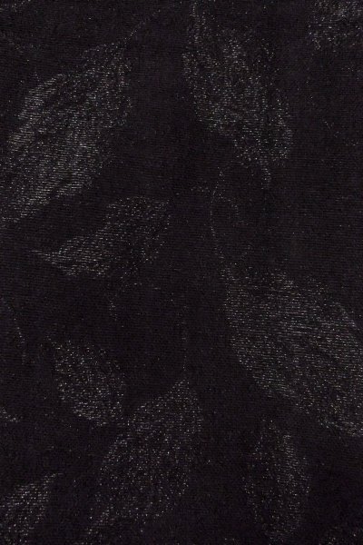 画像7: O0909F 女性用羽織  シルク（正絹） 黒, 葉 【中古】【USED】【リサイクル】 ★★★★☆【O0909F】 (7)
